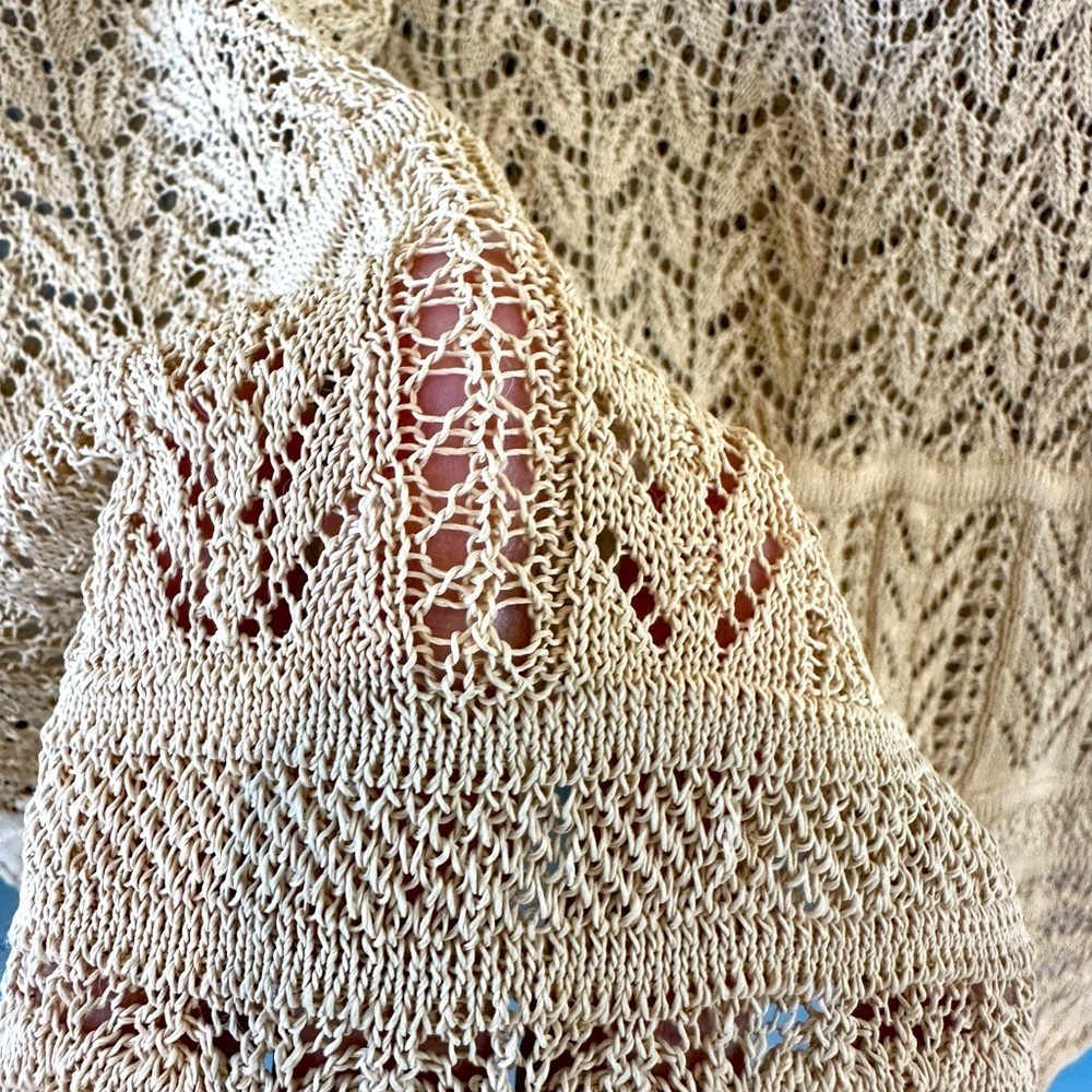 Ralph Lauren Long Sleeve Crochet Knit Sweater - Picture 10 of 12